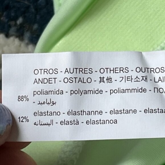 ZARA Junior Crop Top Racerback Athletic Sports Bra Mint Green Size 13/14 NWOT - Picture 7 of 8